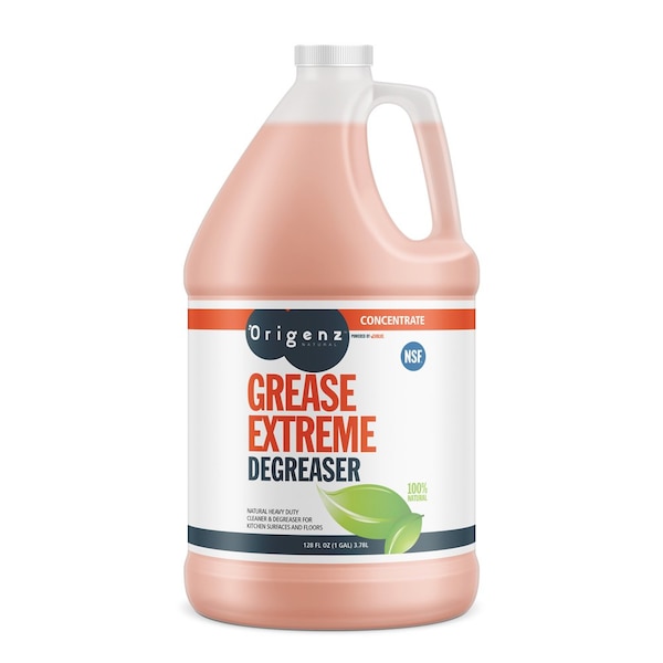 Origenz Natural Natural Grease Extreme Degreaser, 1 gal Liquid, Orange, 4 PK FPR75-HD-04X1-E692 - main